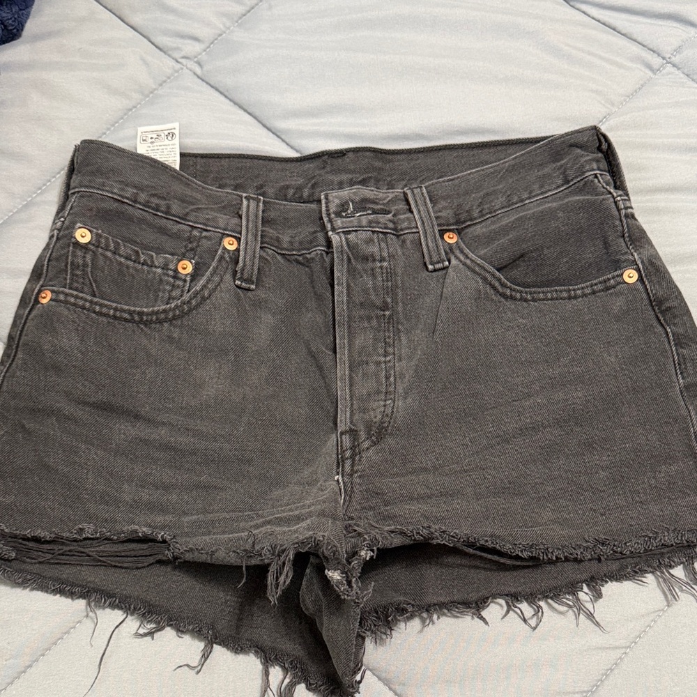 Levi's Charcoal Jean Shorts